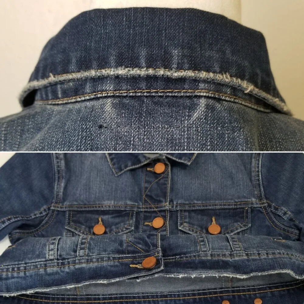 BLANK NYC Blue Denim Jacket In Diet Pill XS - Picture 8 of 16
